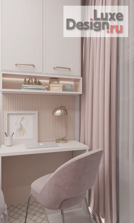 Дизайн интерьера двухкомнатной квартиры "ЖК Комсомольский" (фото 8)