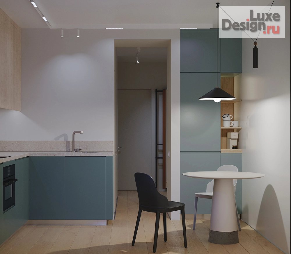 Дизайн интерьера однокомнатной квартиры "Березки" (фото 4)