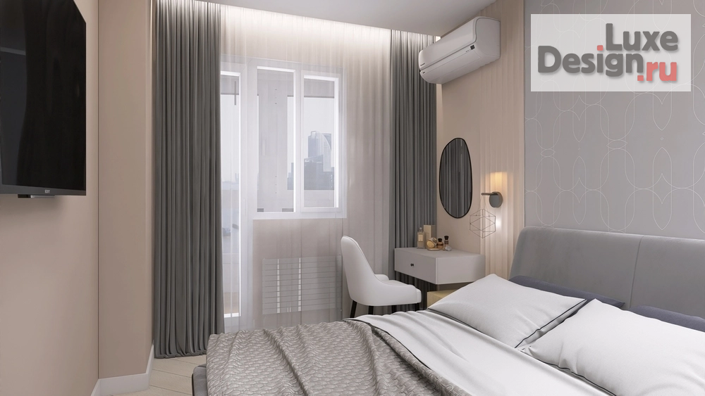 Дизайн интерьера двухкомнатной квартиры "ЖК Сердце Ростова" (фото 11)