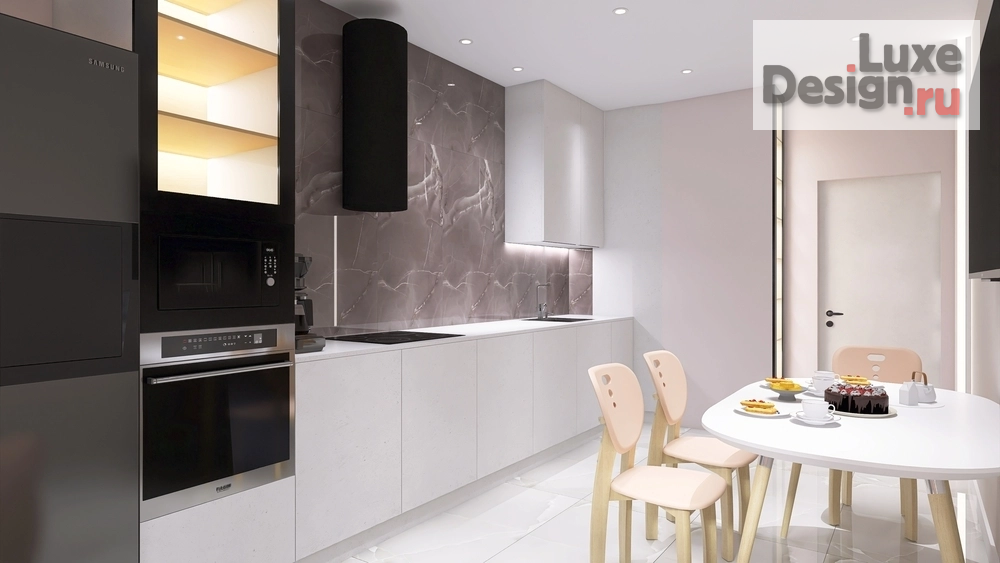 Дизайн интерьера двухкомнатной квартиры "ЖК Сердце Ростова" (фото 16)