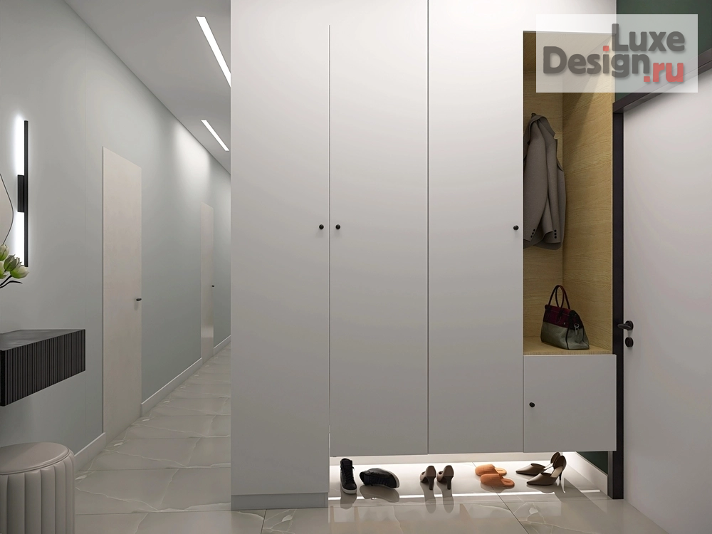 Дизайн интерьера двухкомнатной квартиры "ЖК Сердце Ростова" (фото 1)