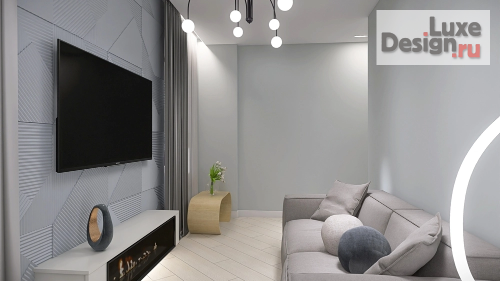 Дизайн интерьера двухкомнатной квартиры "ЖК Сердце Ростова" (фото 7)