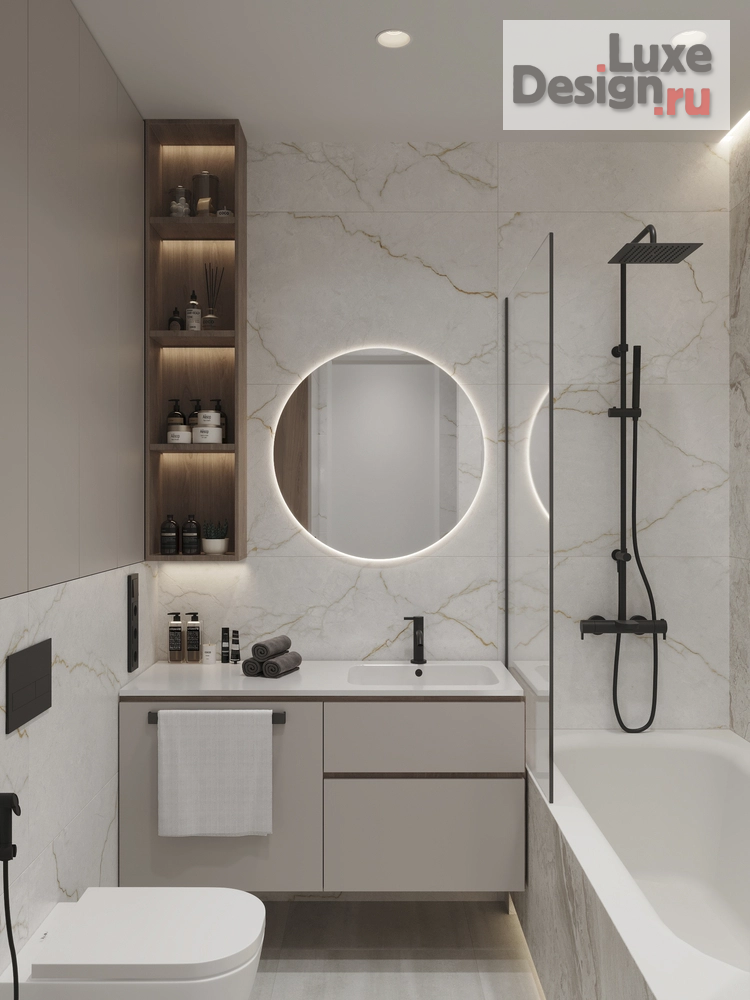 Дизайн интерьера двухкомнатной квартиры "ЖК Самолет" (фото 24)