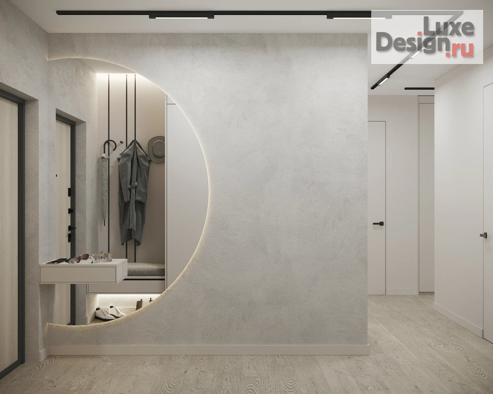 Дизайн интерьера двухкомнатной квартиры "ЖК Самолет" (фото 3)