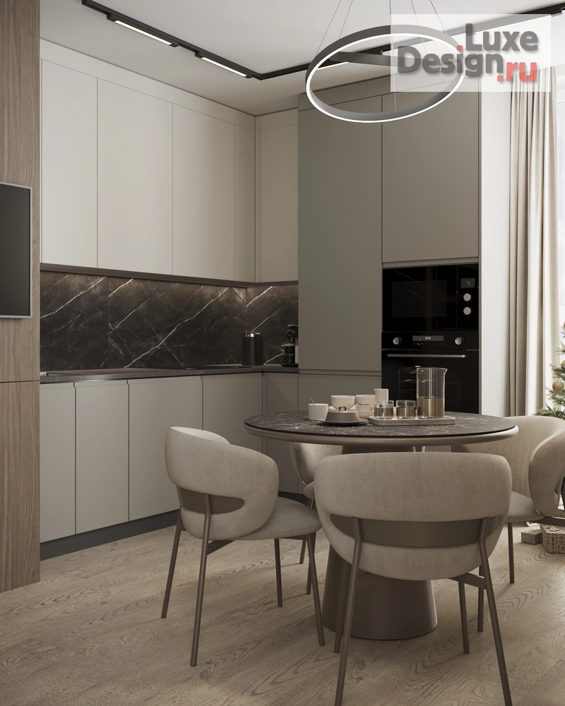 Дизайн интерьера двухкомнатной квартиры "ЖК Самолет" (фото 10)