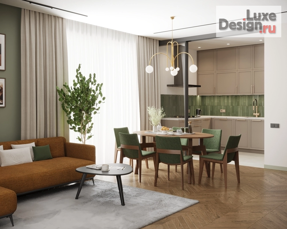 Дизайн интерьера частного дома "Дом в Новочеркасске " Ягодная "" (фото 1)