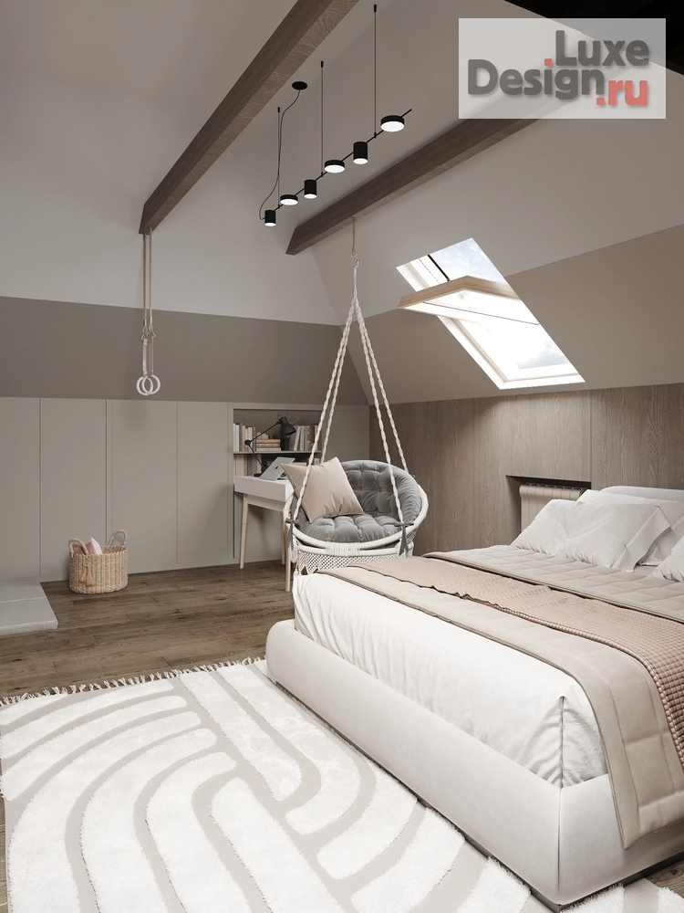 Дизайн интерьера детской "Детская в мансарде (Ростов-на-Дону)" (фото 3)