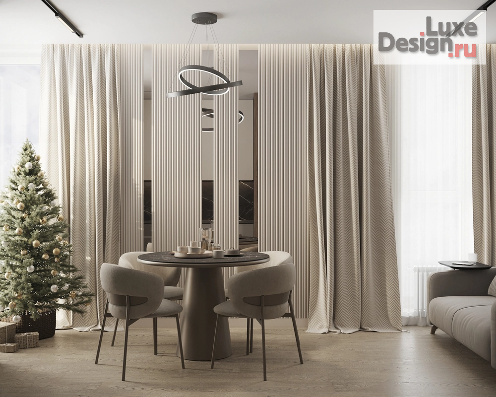 Дизайн интерьера двухкомнатной квартиры "ЖК Самолет" (фото 12)