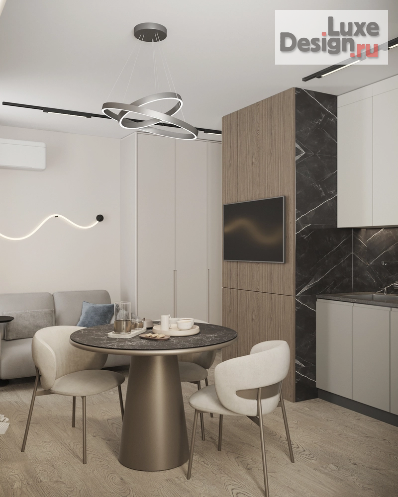 Дизайн интерьера двухкомнатной квартиры "ЖК Самолет" (фото 14)