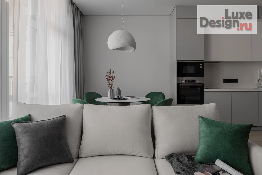 Дизайн интерьера однокомнатной квартиры "ЖК Пушкин" (фото 6)