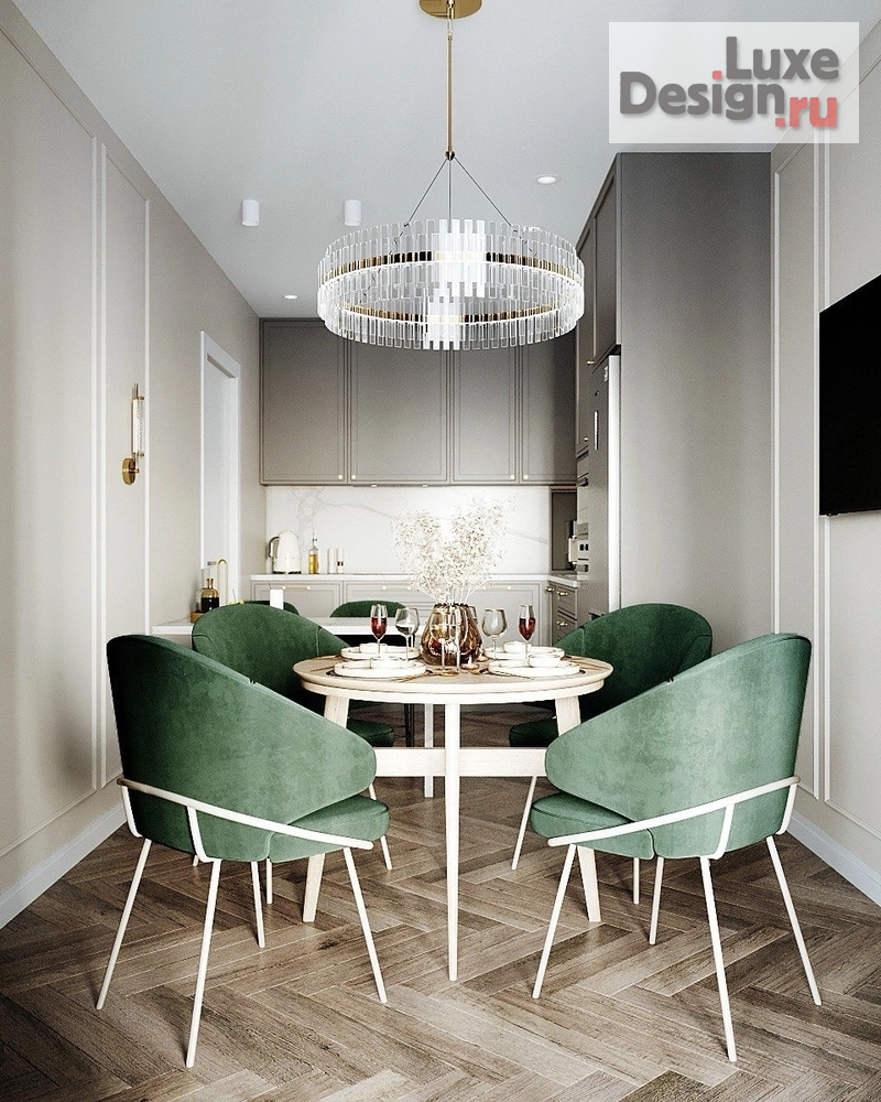 Дизайн интерьера двухкомнатной квартиры "Квартира в пастельных тонах с ярким акцентом" (фото 4)