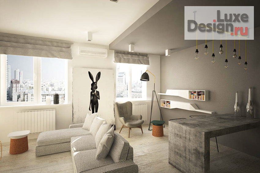 Дизайн интерьера двухкомнатной квартиры "Проект квартиры 44.5 м²" (фото 6)