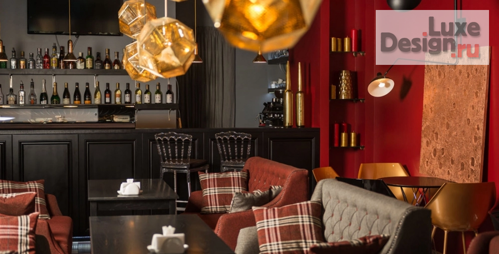 Дизайн интерьера кафе "Интерьер кофейни RED & GREY" (фото 1)