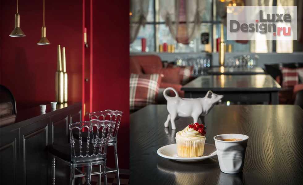 Дизайн интерьера кафе "Интерьер кофейни RED & GREY" (фото 7)