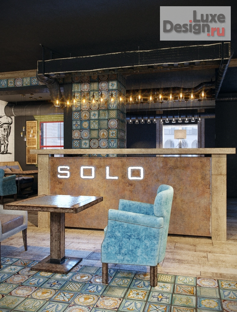 Дизайн интерьера ресторана "Проект ресторана Соло" (фото 14)