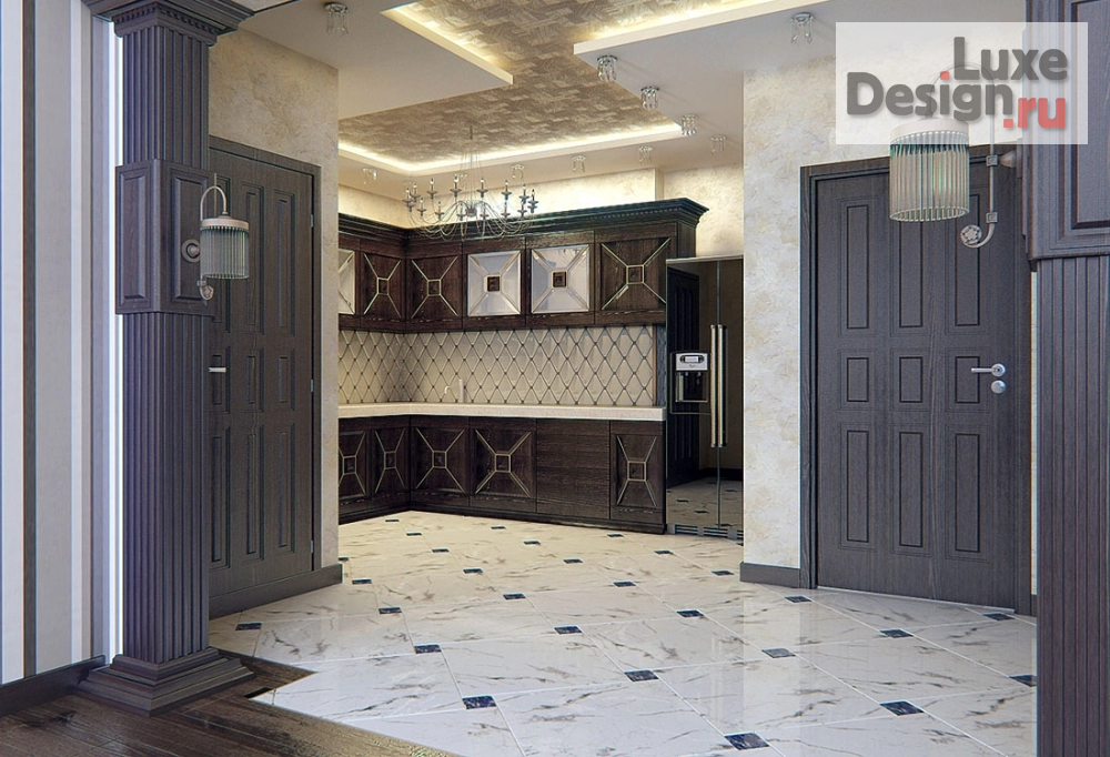 Дизайн интерьера квартиры "Проект квартиры в классическом стиле 132 кв.м." (фото 6)