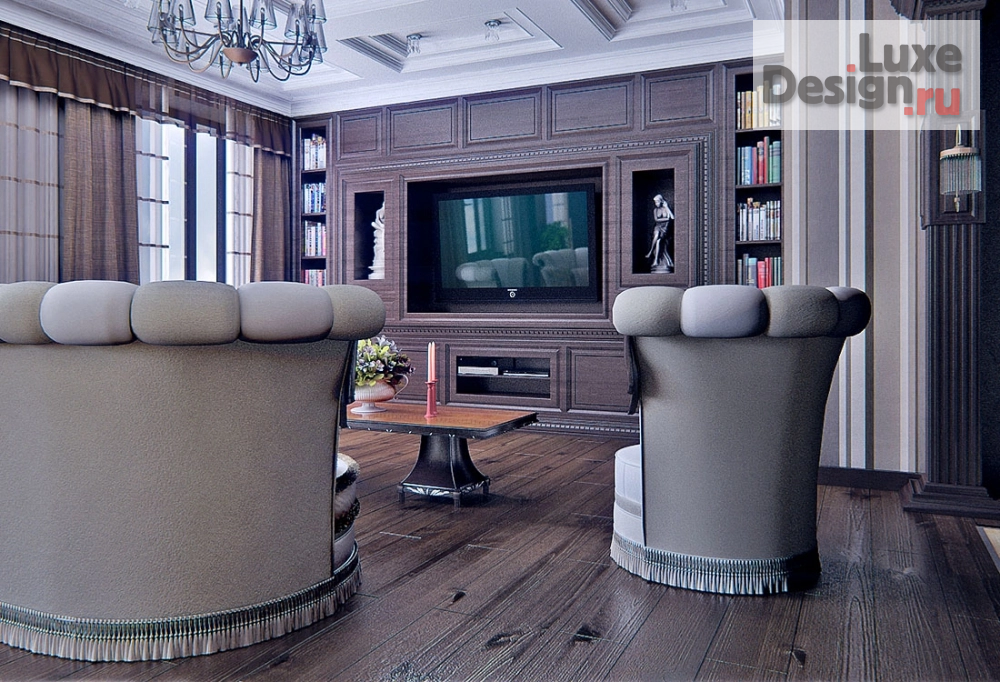 Дизайн интерьера квартиры "Проект квартиры в классическом стиле 132 кв.м." (фото 2)