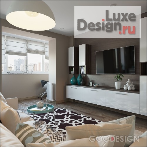 Дизайн интерьера квартиры студии "Проект квартиры 36 кв.м." (фото 3)