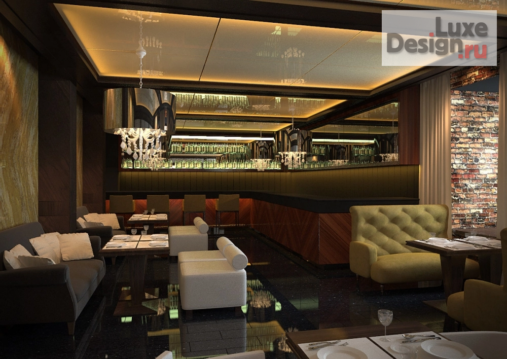 Дизайн интерьера ресторана "Проект ресторана Чивас в Москве" (фото 1)