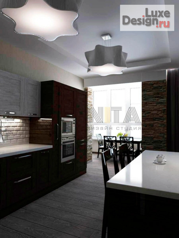 Дизайн интерьера трехкомнатной квартиры "Трехкомнатной квартиры в Ростове-на-Дону" (фото 3)