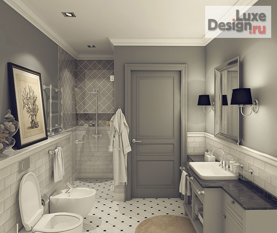 Дизайн интерьера коттеджа "Дом в стиле современная классика" (фото 14)