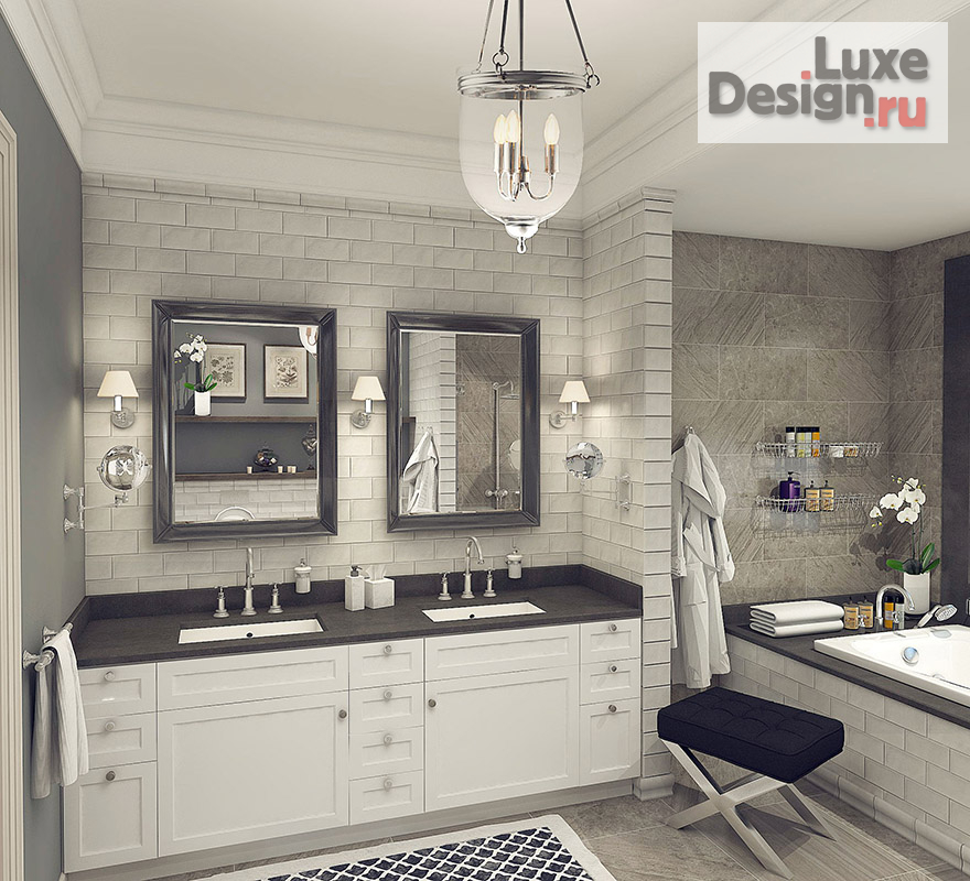 Дизайн интерьера коттеджа "Дом в стиле современная классика" (фото 20)