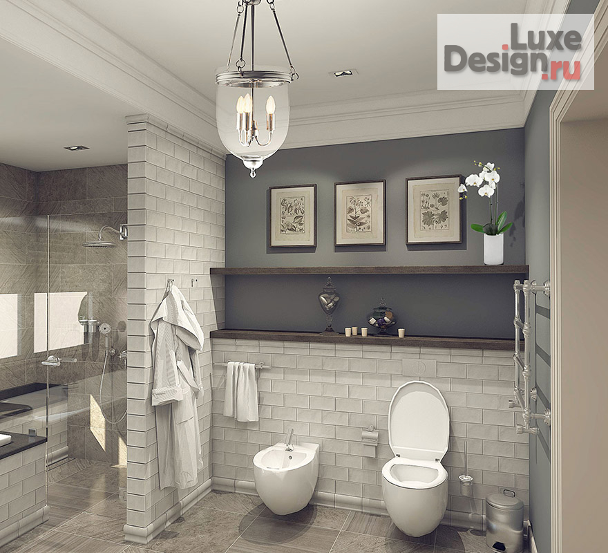 Дизайн интерьера коттеджа "Дом в стиле современная классика" (фото 21)