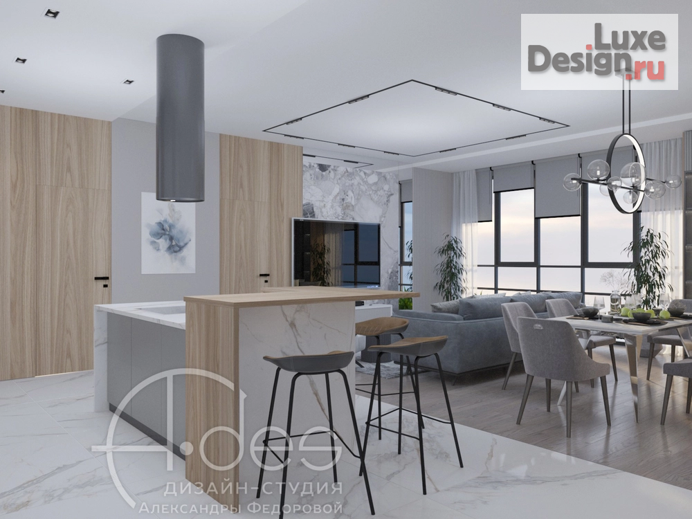 Дизайн интерьера квартиры "Дизайн-проект квартиры 120м2." (фото 4)