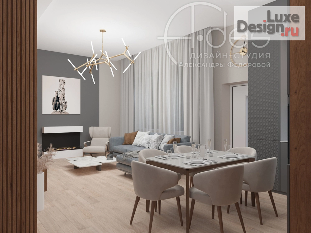 Дизайн интерьера загородного дома "Бассейн и комната отдыха в загородном доме." (фото 8)