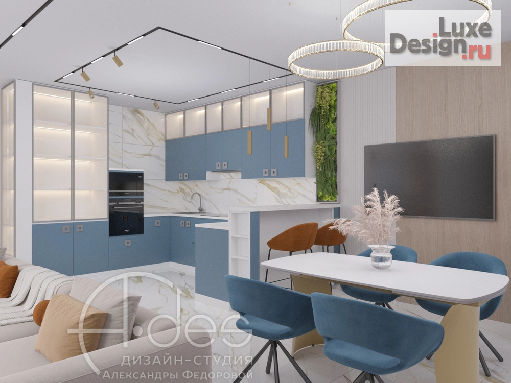 Дизайн интерьера квартиры "Дизайн-проект квартиры 120 м2." (фото 4)