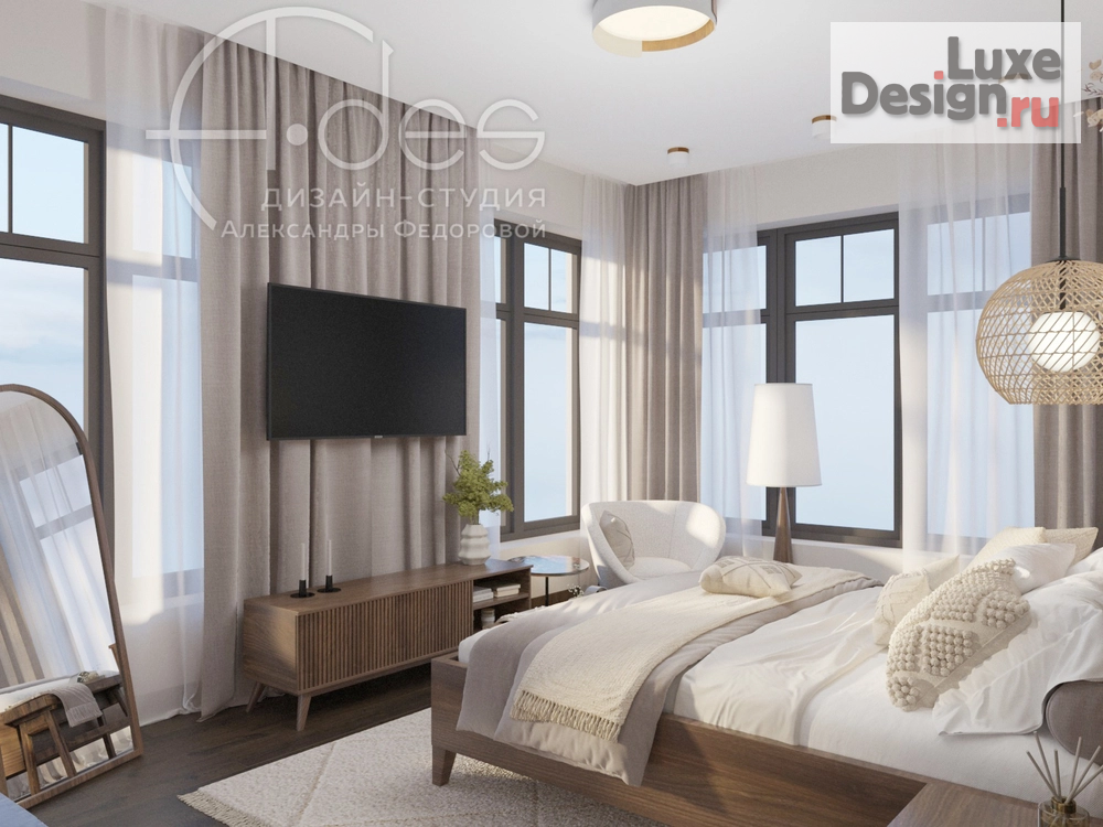 Дизайн интерьера загородного дома "Современный загородный дом с элементами скандинавского стиля." (фото 9)