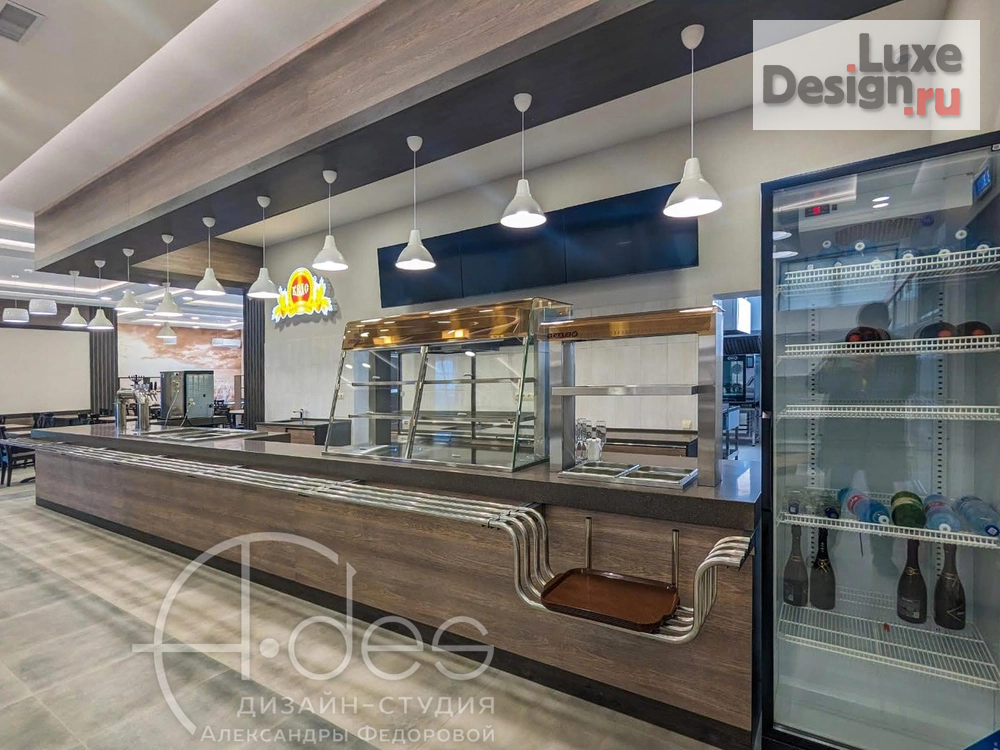 Дизайн интерьера кафе "Столовая крупного предприятия." (фото 1)