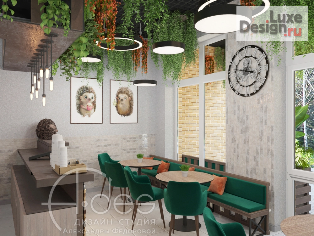 Дизайн интерьера кафе "Небольшая кофейня." (фото 4)