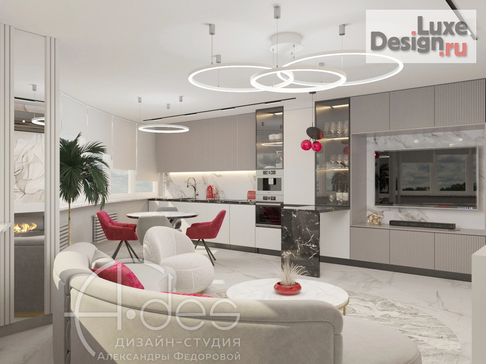 Дизайн интерьера квартиры "Интерьер квартиры 80 м2." (фото 2)