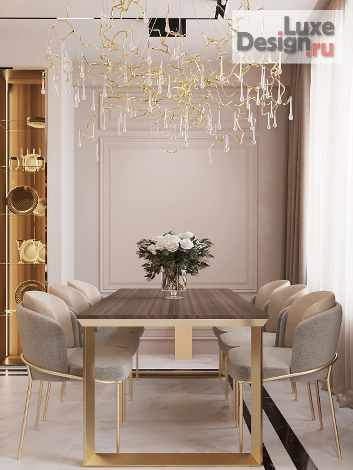 Дизайн интерьера четырехкомнатной квартиры "Квартира в стиле ар деко " (фото 2)