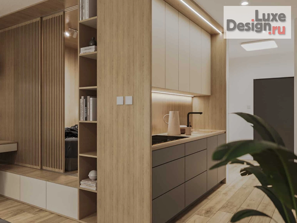 Дизайн интерьера однокомнатной квартиры "Инвестиционный проект  под сдачу " (фото 2)