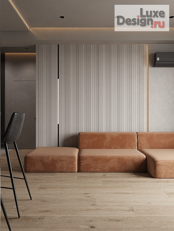 Дизайн интерьера трехкомнатной квартиры "Дизайн квартиры в современном стиле ( гостиная)" (фото 1)