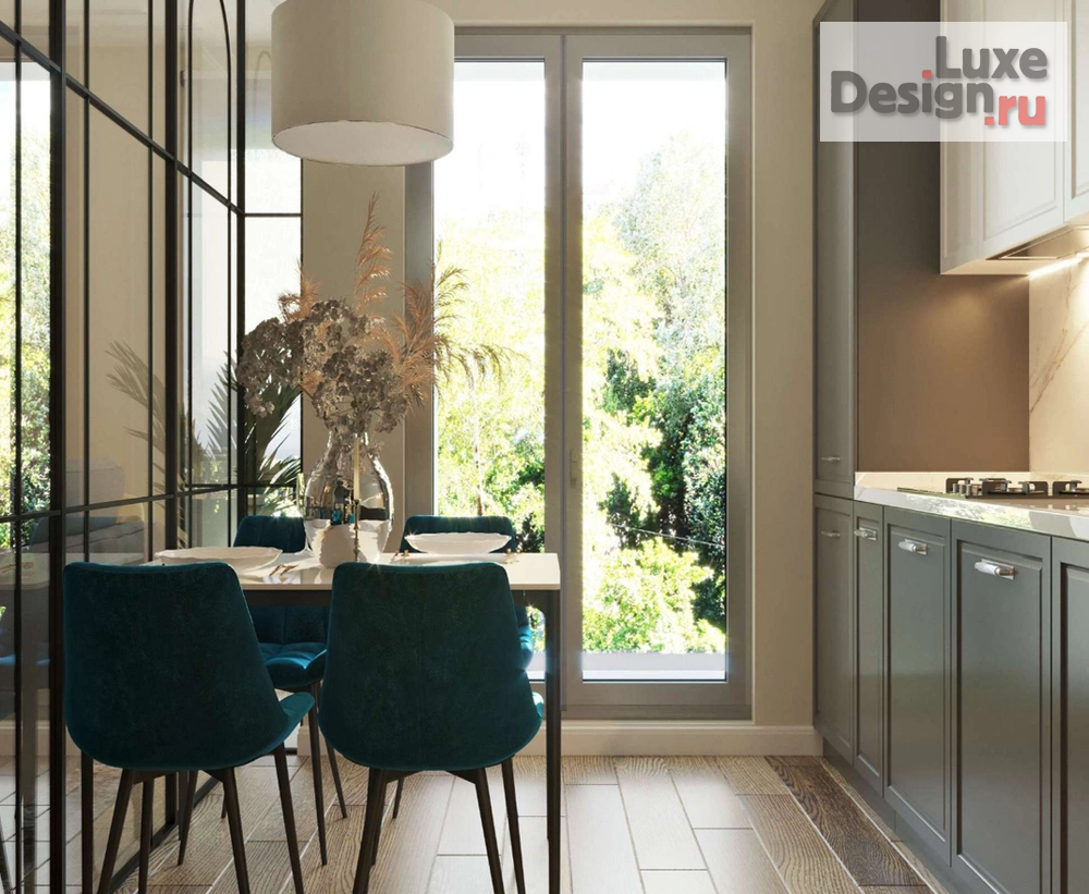 Дизайн интерьера трехкомнатной квартиры "Дизайн квартиры с элементами классики " (фото 2)