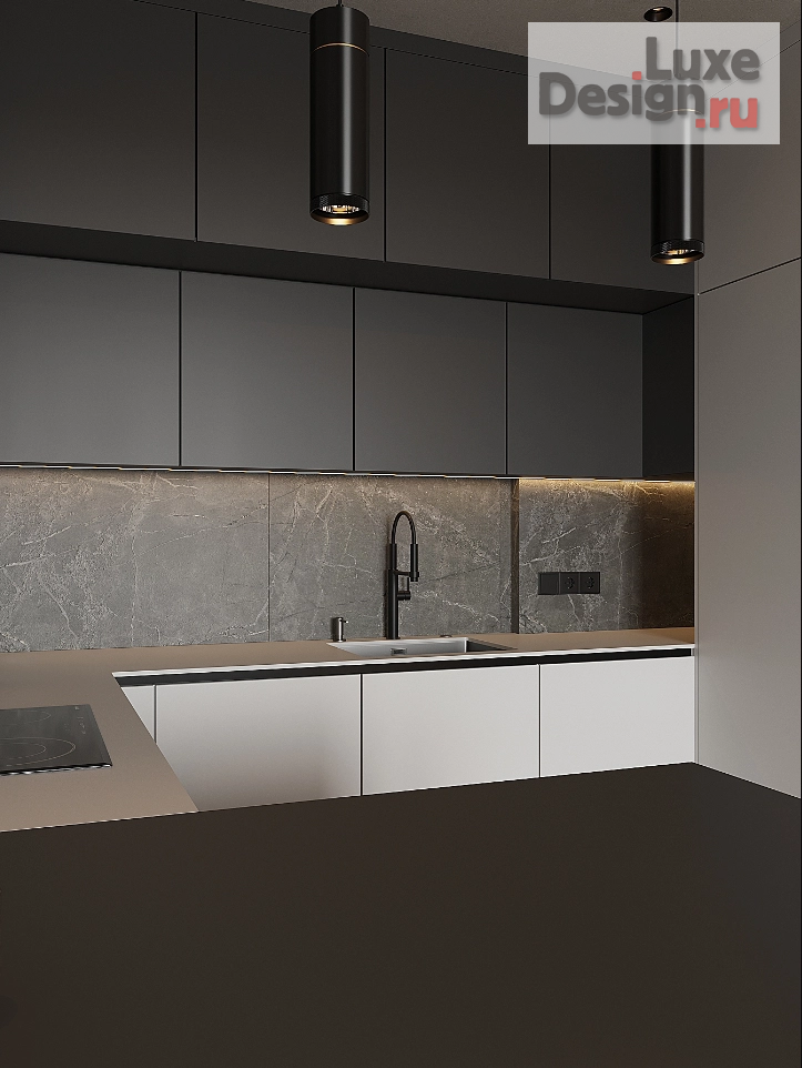 Дизайн интерьера трехкомнатной квартиры "Дизайн квартиры в современном стиле ( гостиная)" (фото 3)