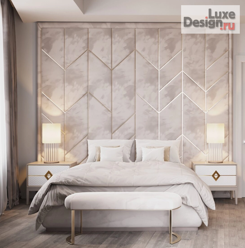 Дизайн интерьера спальни "Спальня, гардероб, ванная " (фото 2)