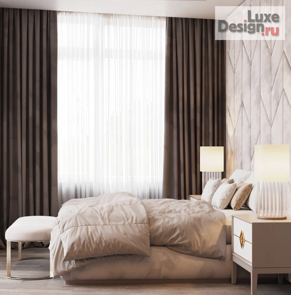 Дизайн интерьера спальни "Спальня, гардероб, ванная " (фото 1)