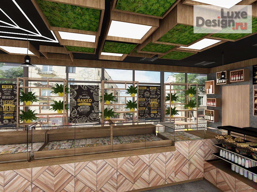Дизайн интерьера ресторана "Кулинария Твои БАТОНЫ" (фото 6)