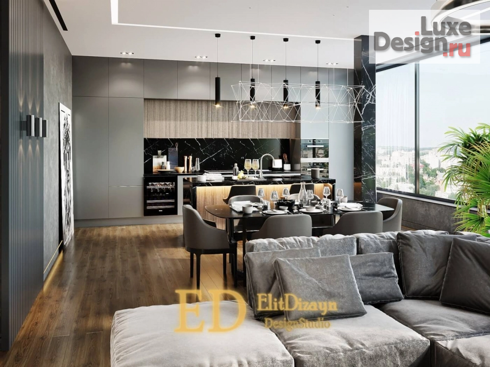 Дизайн интерьера пентхауса "Пентхаус" (фото 7)