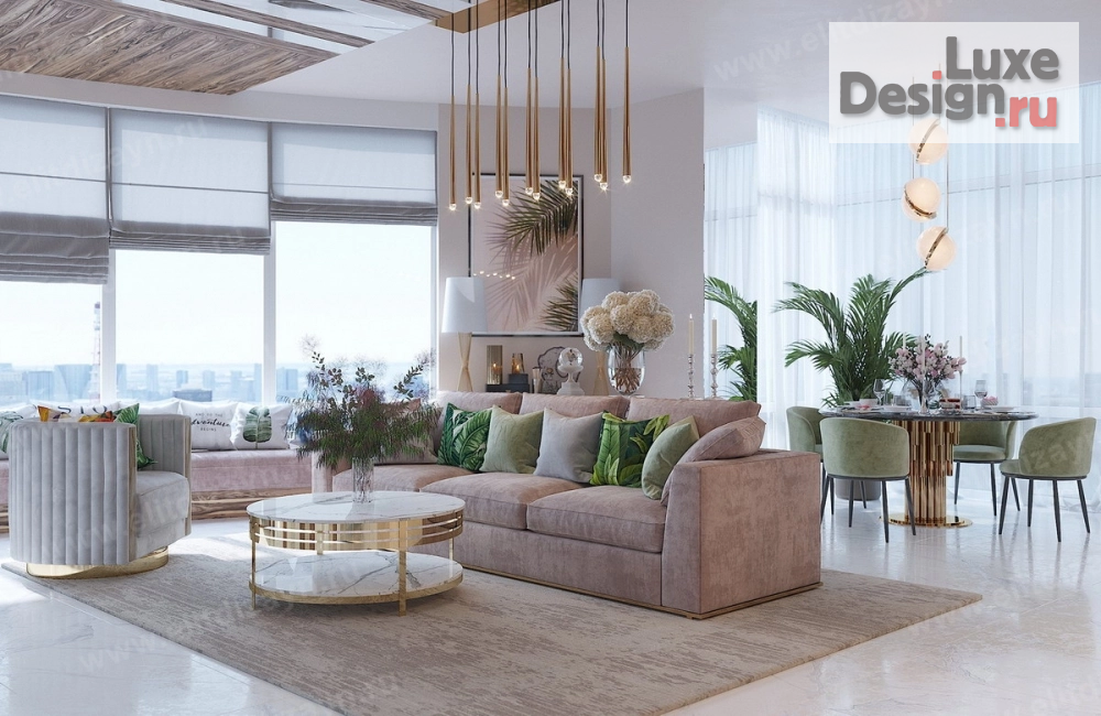 Дизайн интерьера квартиры студии "Квартира для семейной пары" (фото 1)