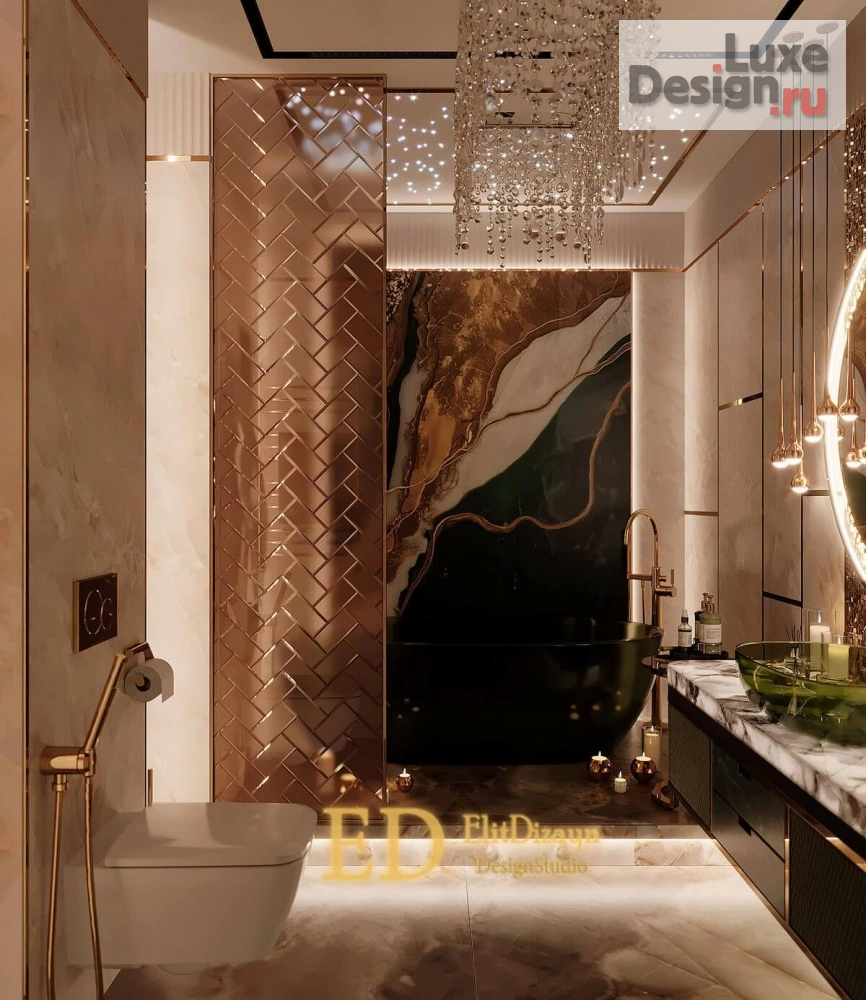 Дизайн интерьера двухкомнатной квартиры "Квартира Ар-Деко" (фото 15)