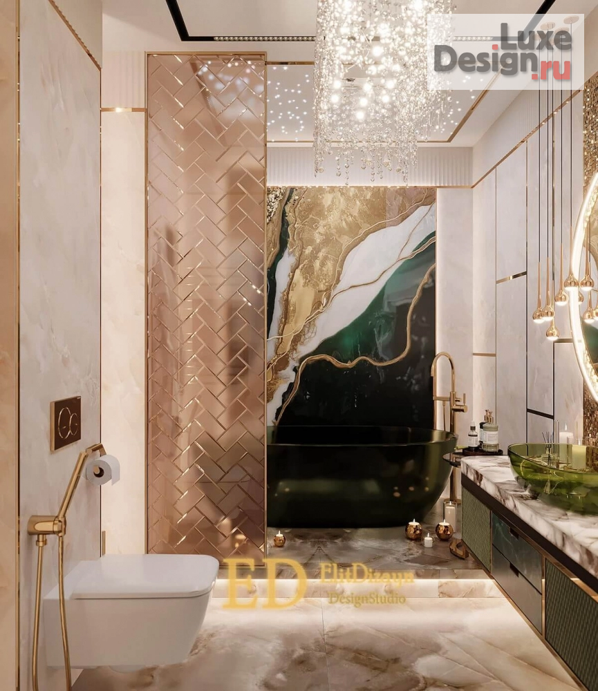 Дизайн интерьера двухкомнатной квартиры "Квартира Ар-Деко" (фото 7)