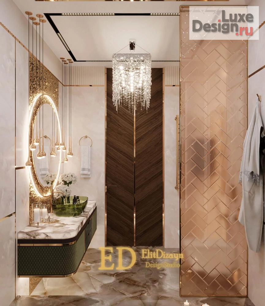 Дизайн интерьера двухкомнатной квартиры "Квартира Ар-Деко" (фото 9)