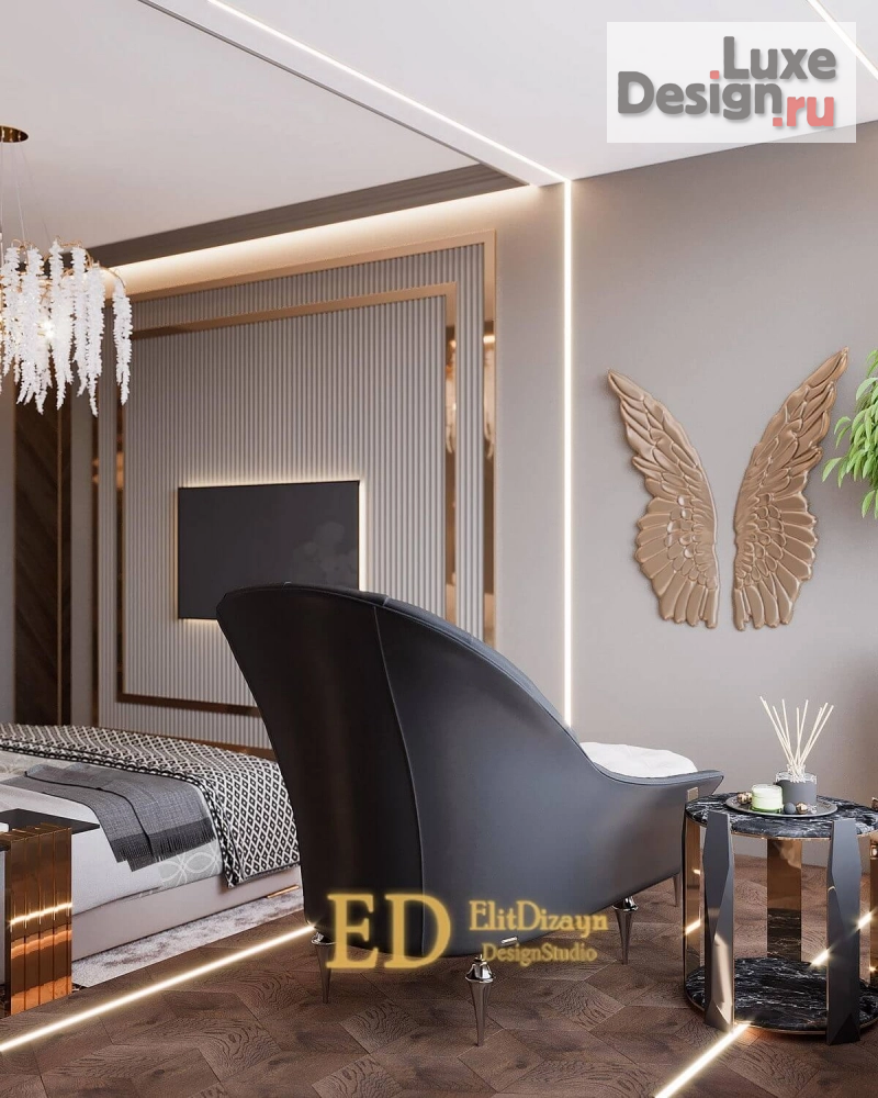 Дизайн интерьера двухкомнатной квартиры "Квартира Ар-Деко" (фото 28)