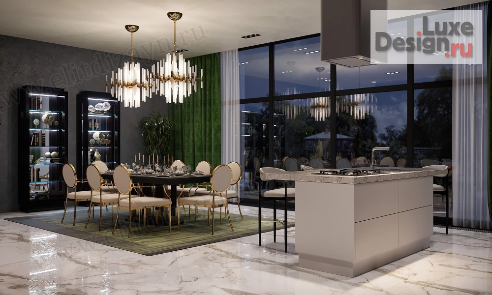 Дизайн интерьера кухни "Кухня в частном доме" (фото 1)