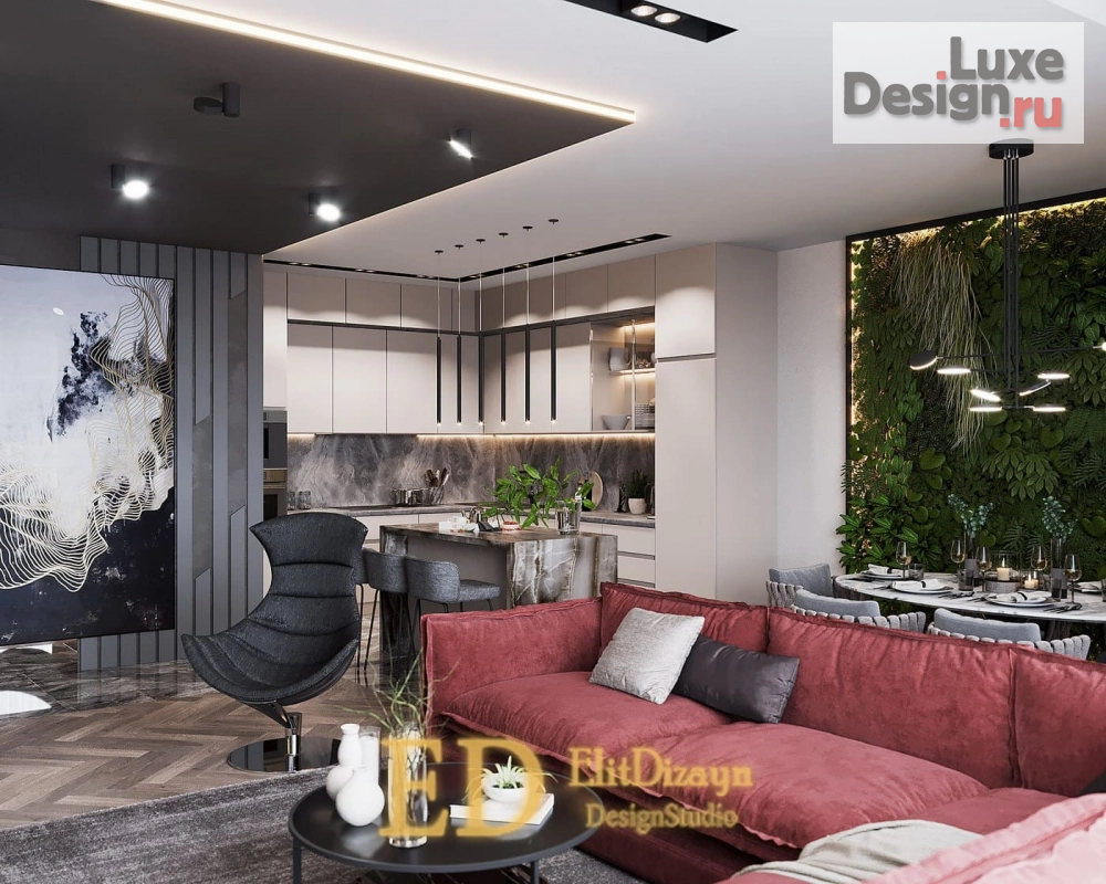 Дизайн интерьера трехкомнатной квартиры "Квартира - 120м2" (фото 24)